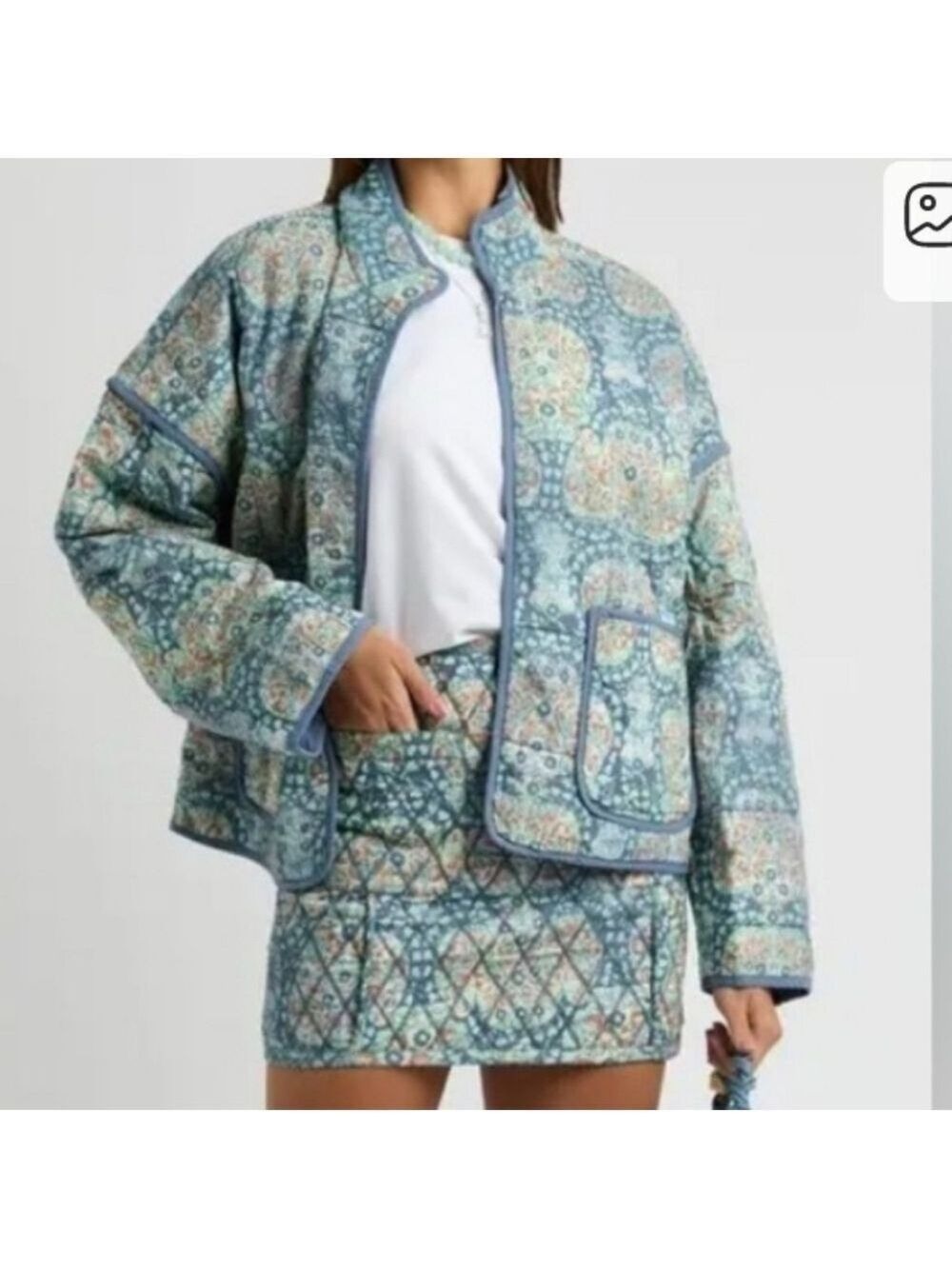 Free People Darla Quilted Mini Skirt. NWOT.